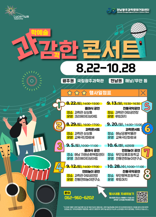 과감한 콘서트 포스터.