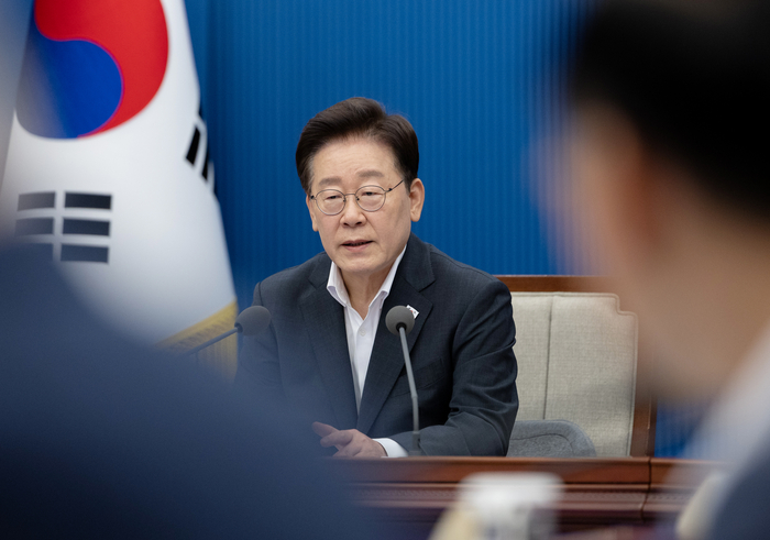 이재명 대통령이 21일 청와대에서 열린 국민주권정부 제1차 반부패정책협의회에서 발언하고 있다. 연합뉴스