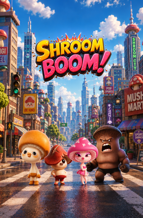 애니메이션 '슈룸 붐(Shroom Boom)'.