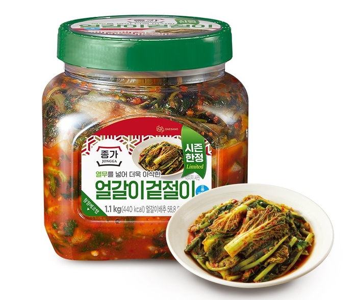 종가 '열무얼갈이겉절이' 제품 이미지. 〈자료 대상〉