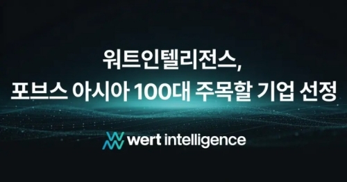 워트인텔리전스의 '포브스 아시아 100대 주목할 기업' 선정 안내 사진. 사진=워트인텔리전스