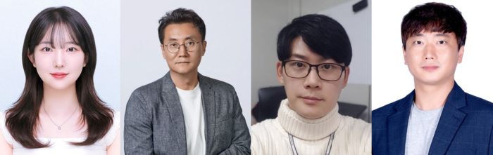 고려대 화공생명공학과 복지원 석사(공동제1저자), 조진한 교수(교신저자), 대구경북과학기술대학원(DGIST) 고용민 연구원(교신저자), 한양대 에너지바이오학과 김병현 교수(교신저자)(왼쪽부터)
