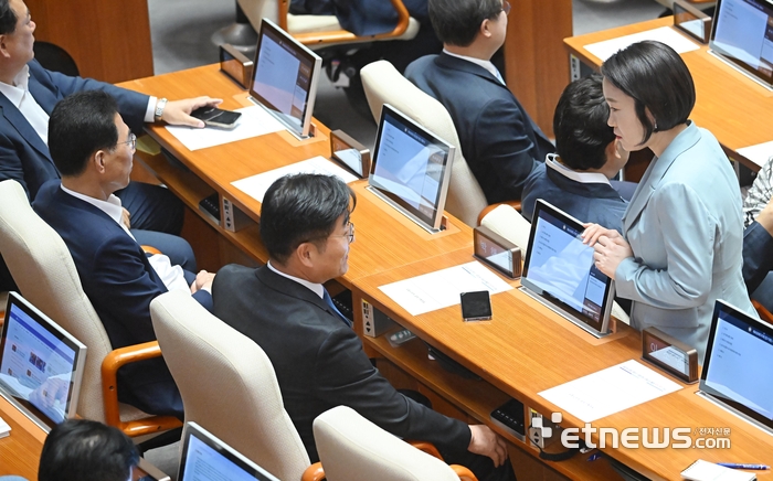 [포토] 정기국회 개회식 참석한 이소영