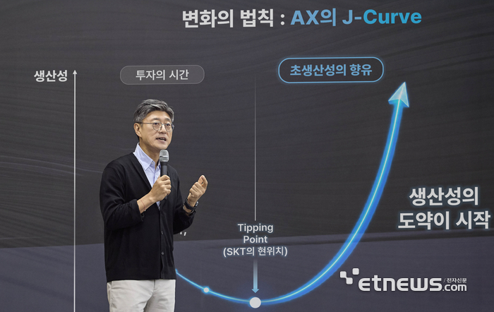 정재헌 대표가 지난 1일 서울대학교 제1공학관에서 대학(원)생 300여 명을 대상으로 특강을 진행하고 있다.