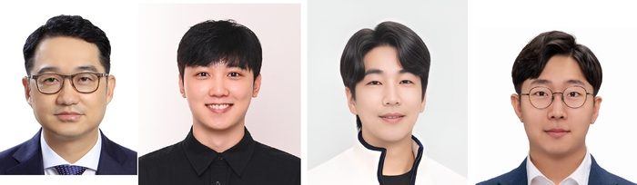 (왼쪽부터)노용영 포스텍 교수, 통합과정 이재윤 씨, 권지민 카이스트 교수, 이용우 박사