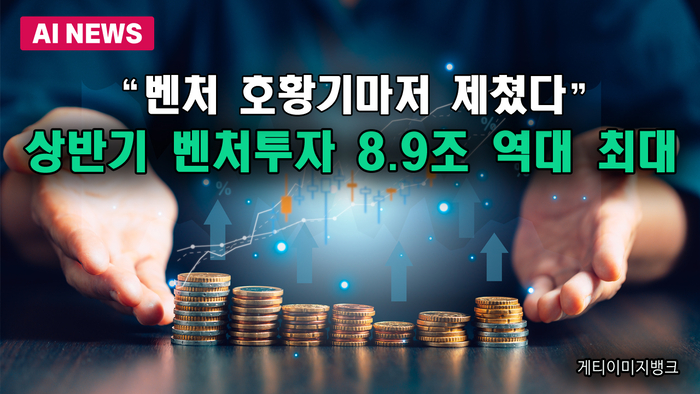 “벤처 호황기마저 제쳤다”…상반기 벤처투자 8.9조 역대 최대
