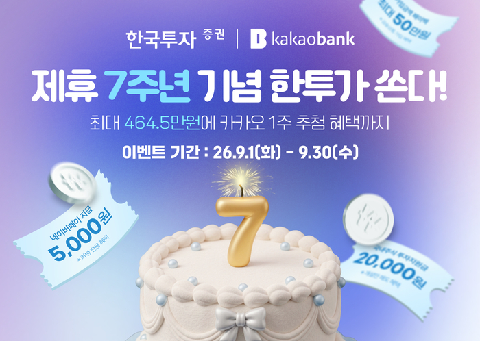 한국투자증권, 카카오뱅크 제휴 7주년 행사