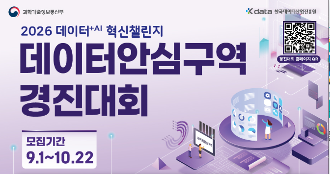 대구시, '2026데이터+AI혁신 챌린지:데이터안심구역 경진대회' 참가자 모집