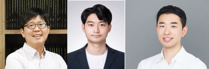 (왼쪽부터) 이준석 포스텍 교수, 이석호 박사, 통합과정 오범석 씨