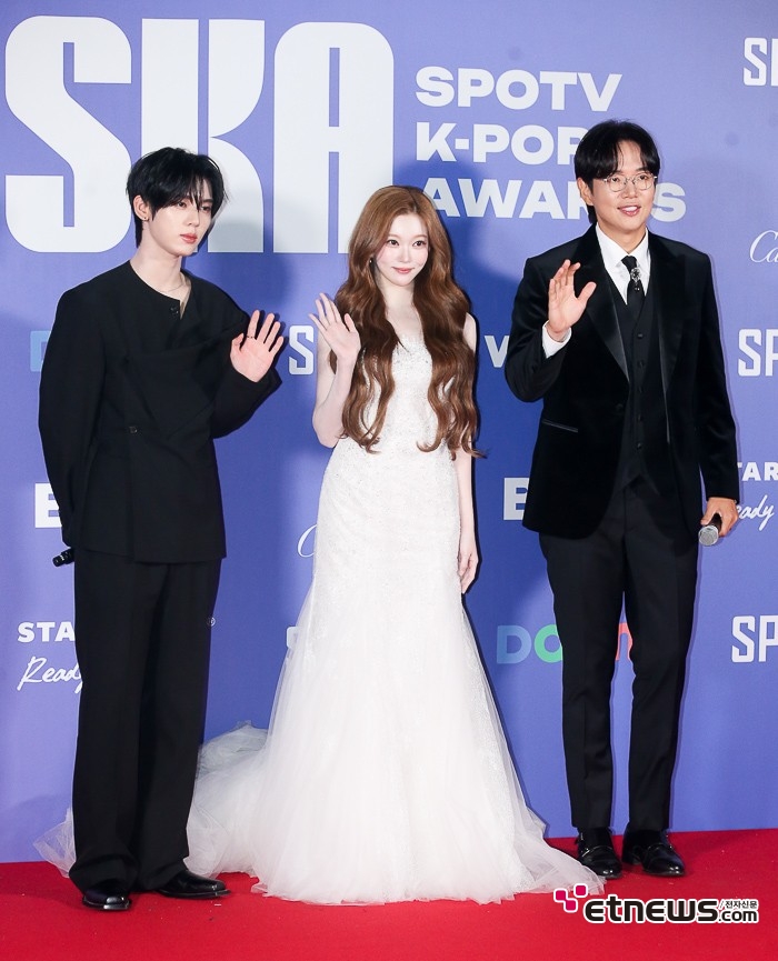 [ET포토] 한유진-츠키-장성규, '2026 SKA 3 MC'