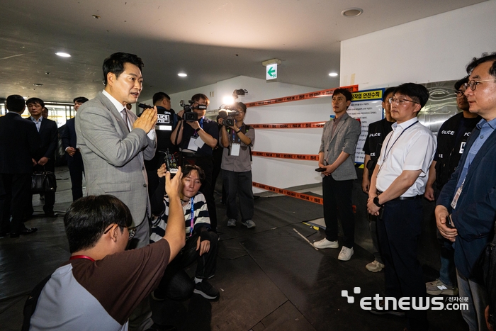 [포토] 장동혁 국민의힘 대표 핸드볼 경기장 방문