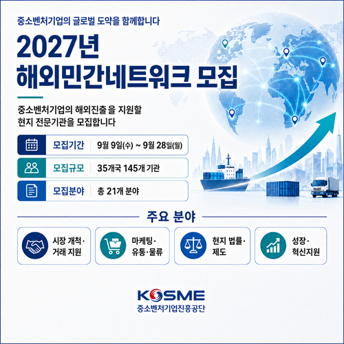 중진공, 中企 해외진출 '현지 지사' 찾는다…35개국 145개 기관 모집