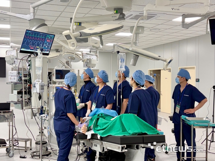 대한마취통증의학회가 지난 7월 의료기술시험연수원에서 시뮬레이션 강사 양성코스 워크숍을 열었다.