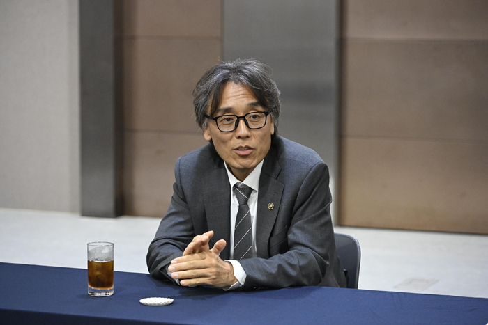 금한승 기후에너지환경부 1차관은 9일 대구 국제물주간에서 열린 출입기자단 간담회에서 기자 질문에 답변하고 있다. 사진 출처 : 기후부