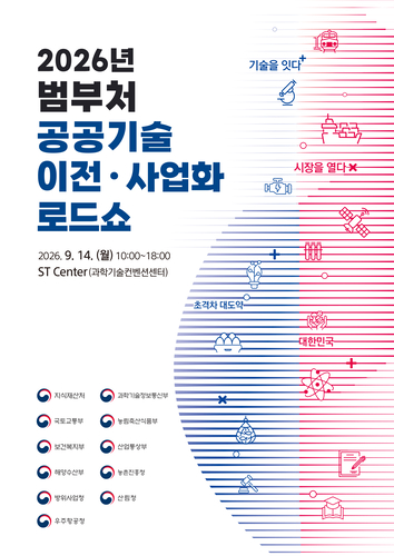 지식재산처, 공공기술 이전·사업화 로드쇼 개최…11개 부처 '기술이전 드림팀' 뜬다