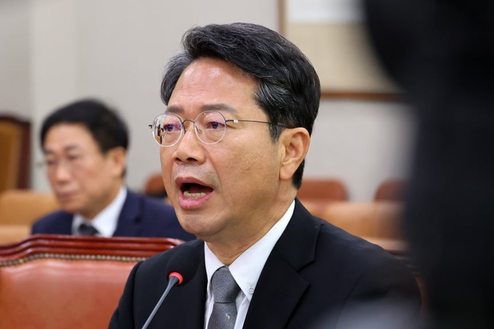 김승원 법무부 장관 후보자가 인사청문회에서 답하고 있다. 사진=연합뉴스