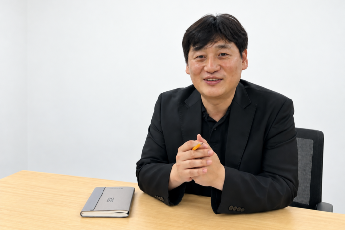 중랑구시설관리공단 박태수 과장이 ERP 도입 과정을 설명하고 있다.