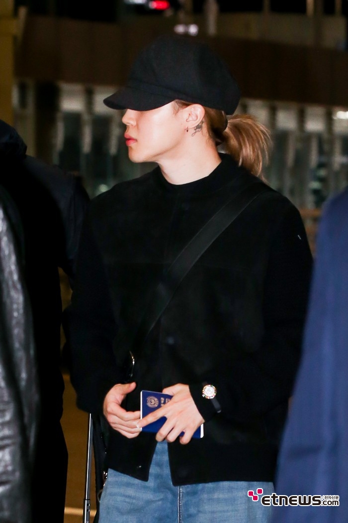 [ET포토] BTS 지민, '시크하게 묶은 머리'