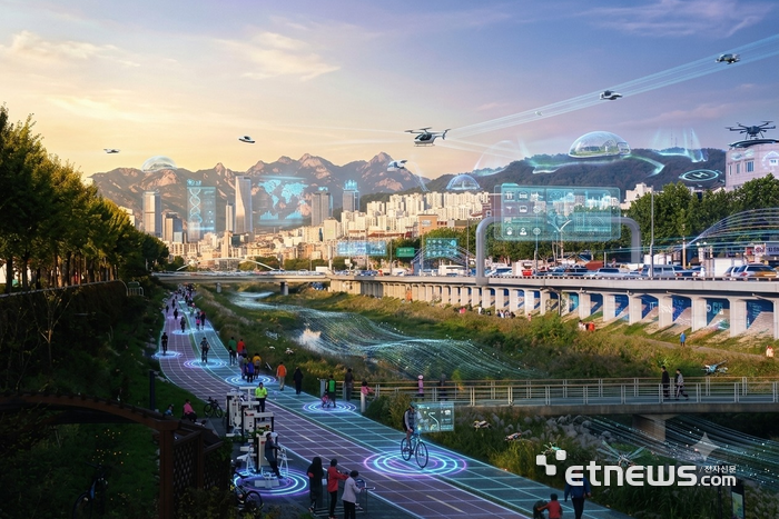 [제1회 AI 이미지 챌린지] 〈동상〉 AI와 만나는 순간, 도시는 산책을 시작한다