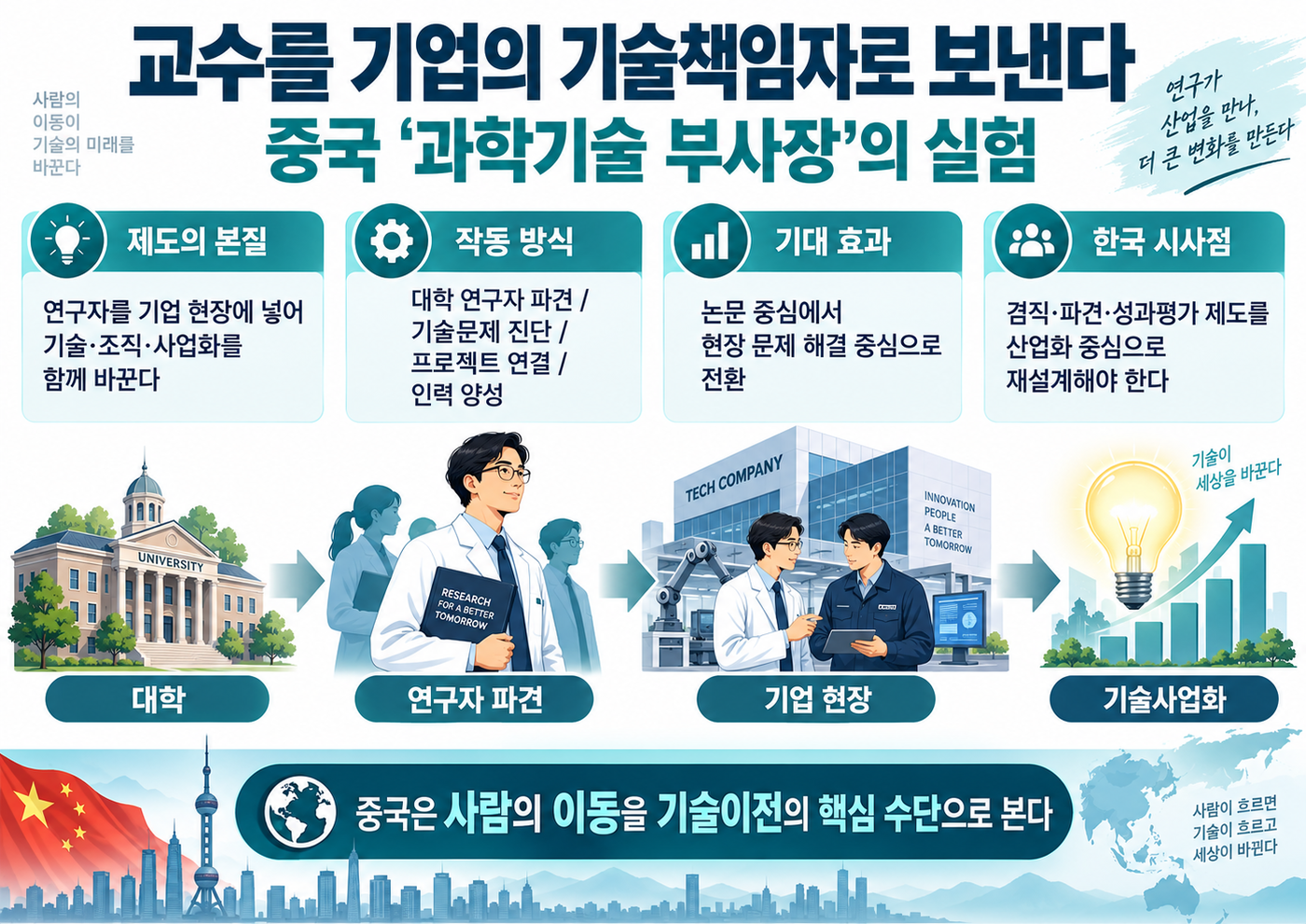 [테크 차이나] 교수를 기업 기술책임자로 보낸다…중국 '과학기술 부사장' 실험