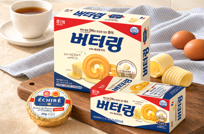 '버터링 with 에쉬레 버터' 제품 이미지. 〈자료 해태제과〉