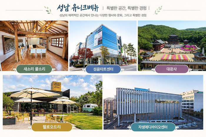 성남시, 유니크베뉴 17곳 발굴…5곳 심층 컨설팅으로 MICE 거점 육성
