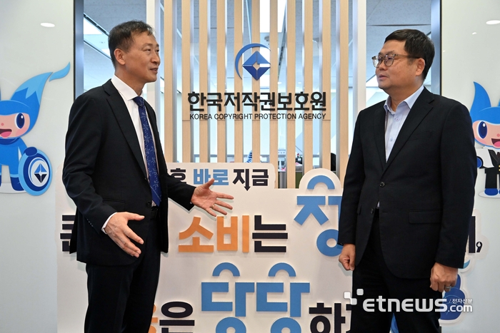 [데스크가 만났습니다] 윤성천 한국저작권보호원장 김민수기자 mskim@etnews.com