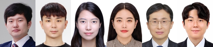 (왼쪽부터) DGIST(양지웅·이경훈), UNIST(최문기·유지수), IBS 나노입자연구단(김대형), 가천대학교(김동찬) 공동연구팀