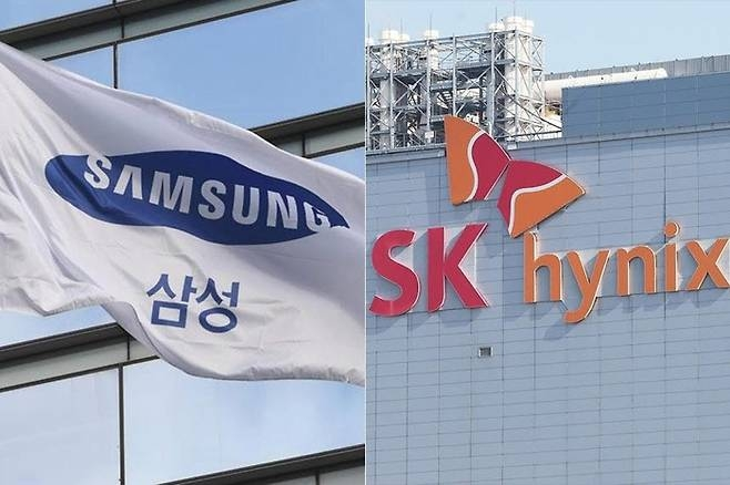 삼성전자(왼쪽)와 하이닉스. 사진=연합뉴스