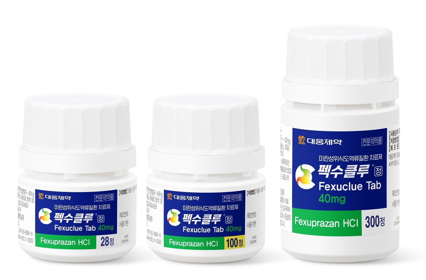 대웅제약 펙수클루 40mg 제품 이미지.