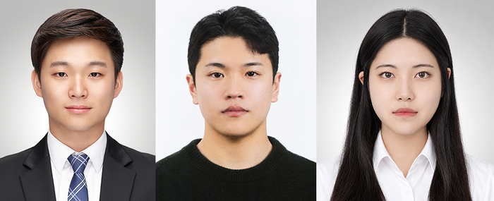 (왼쪽부터) 은종현 교수, 임희수 학생, 이선빈 학생