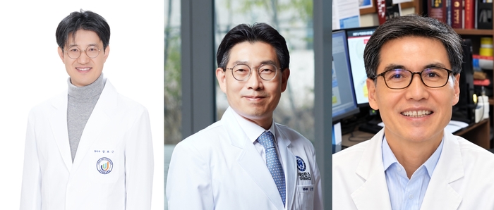 제24회 화이자의학상 수상자(왼쪽부터) 장보근 교수, 김중선 교수, 김동욱 교수. (제공=한국화이자제약)