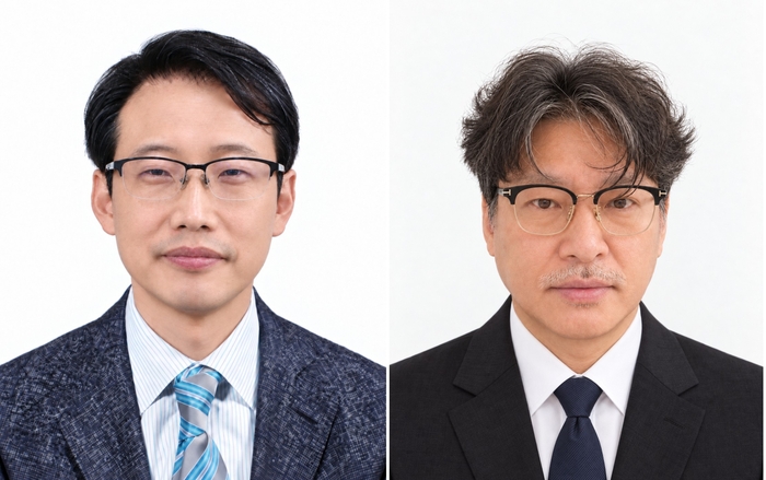 백문창 교수(왼쪽)와 이동은 교수