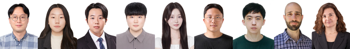 왼쪽부터 김승준 교수, 엄주원 박사과정생, 강성준 박사과정생, 시카고대학교 컴퓨터과학과 김보천 박사과정생, GIST AI학과 강유민 박사과정생, 김광빈 박사과정생, GIST 인공지능연구소 신세무 연구원, MIT 컴퓨터과학·인공지능 연구소(CSAIL) 조셉 델프레토 박사, 다니엘라 러스 교수.