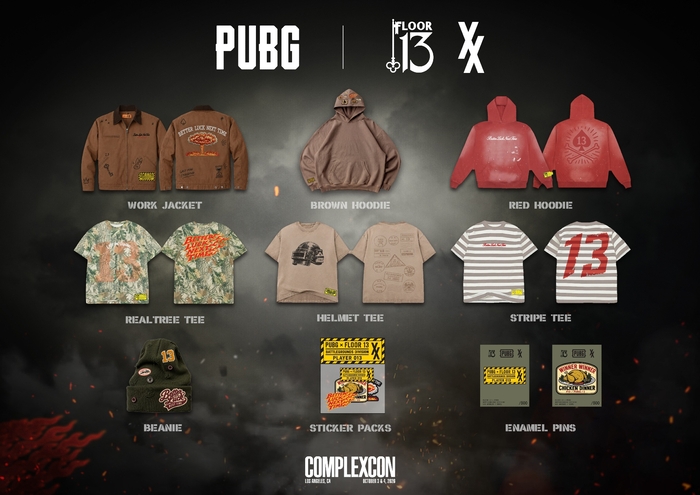 PUBG·플로어 13 협업 캡슐 컬렉션