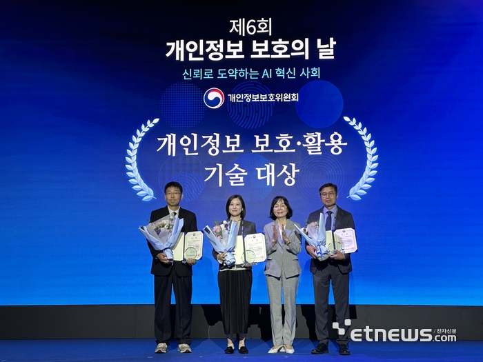 NHN두레이, 개인정보 보호·활용 기술 대상 수상… 안전한 AI 기반 협업 환경 입증