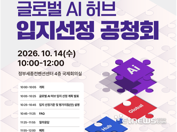 글로벌 AI 허브 후보지 10월 공모…부산·인천·광주 등 희망