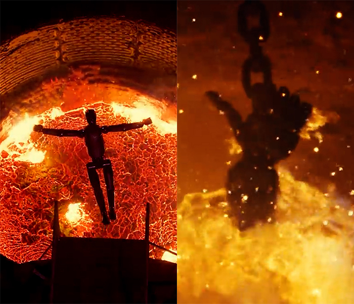 현실판 터미네이터?…스스로 용광로에 뛰어든 로봇