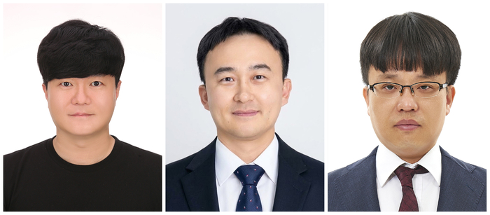계명대 교수 3명이 2026년 제36회 과학기술우수논문상을 수상했다(왼쪽부터 이종하 의용공학과 교수, 정이훈 산업공학과 교수, 김무섭 통계학과 교수)
