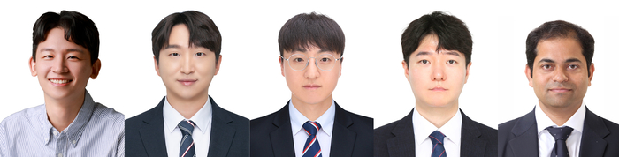 (왼쪽부터 이우림 박사, 정희원 박사, 서동주 박사, 이지수 박사, 수닐 가트게 박사.