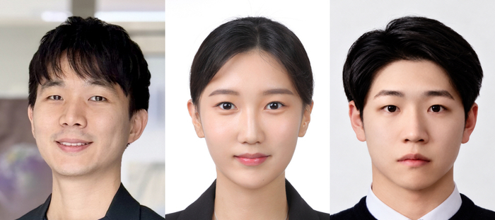 (왼쪽부터)김기섭 DGIST 교수, 이유민 석사과정생, 주효석 석박사통합과정생