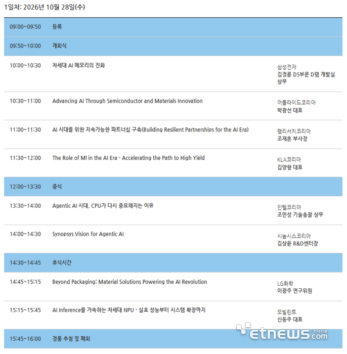 [알림] '전자신문 테크 서밋' 28·29일 개최...AI 혁명 이끌 반도체 기술 조망