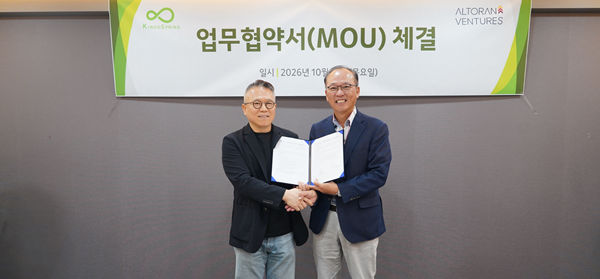 장민영 알토란벤처스 대표, (우측)정진동 킹고스프링 대표. 사진=알토란벤처스