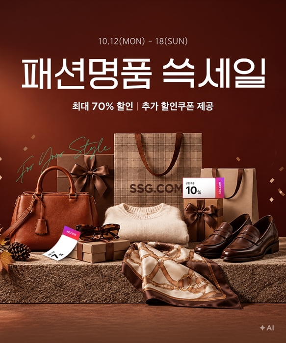 SSG닷컴, 패션·명품 쓱세일…인기 브랜드 최대 70% 할인