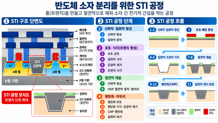 STI 모듈공정 개요. (알세미 제공)