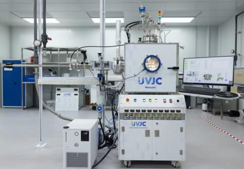 UVJC의 건식 프린팅 장비 '노바젯'. 〈사진 UDC 홈페이지〉