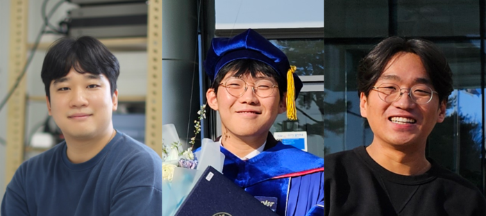 (왼쪽부터) 김영욱 DGIST 교수, 펜실베이니아주립대 김도훈 박사후연구원, DGIST 최준식 대학원생