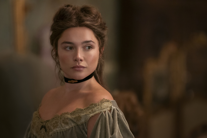 넷플릭스 '에덴의 동쪽' 스틸컷. East of Eden. Florence Pugh as Cathy Ames in episode 104 of East of Eden. Cr. Geoffrey Short/Netflix