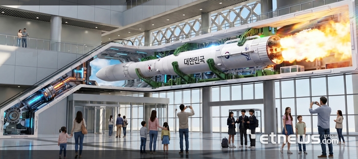 국립대구과학관 미디어월 3D 아나모픽 실감 영상콘텐츠 예시 (우주를 향하다 편)