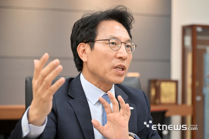 노건기 한국전자기술연구원(KETI) 원장. 김민수기자 mskim@etnews.com